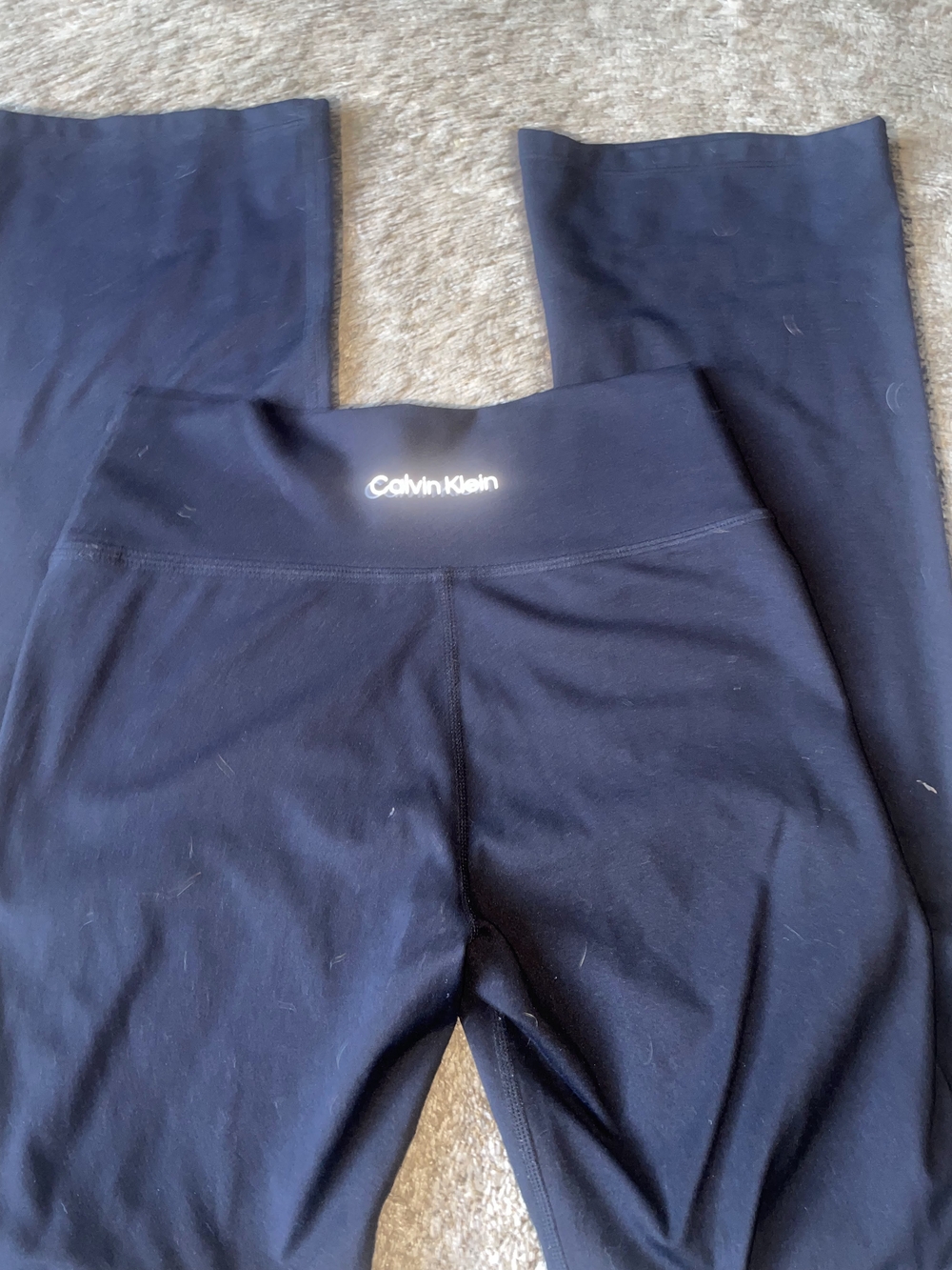 Calvin Klein Navy Wide-Leg Jumpsuit-Style Pants